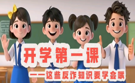 开学第一课--这些反诈知识要牢记哦