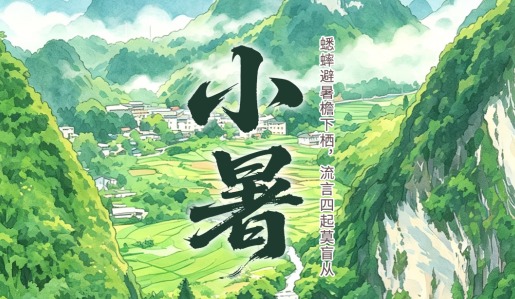 二十四节气·鉴谣时 | 小暑：蟋蟀避暑檐下栖，流言四起莫盲从